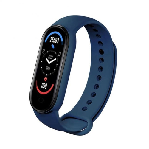 

M6 Sports Smart Bracelet, Support Heart Rate Monitoring & Blood Pressure Monitoring & Sleep Monitoring & Sedentary Reminder, Type:Linear Charging(Blue)