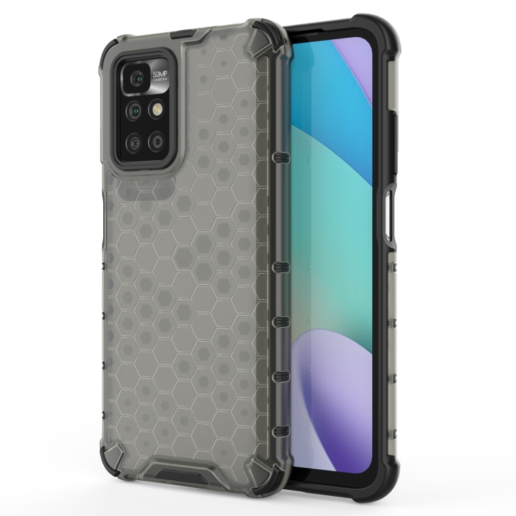 

For Xiaomi Redmi 10 Shockproof Honeycomb PC + TPU Case(Black)