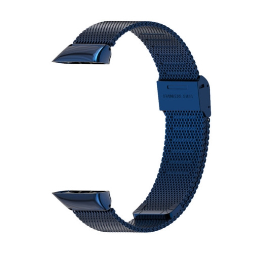For Huawei Band 6 / Honor Band 6 MIJOBS Milan Stainless Steel Replacement Strap Watchband(Blue)