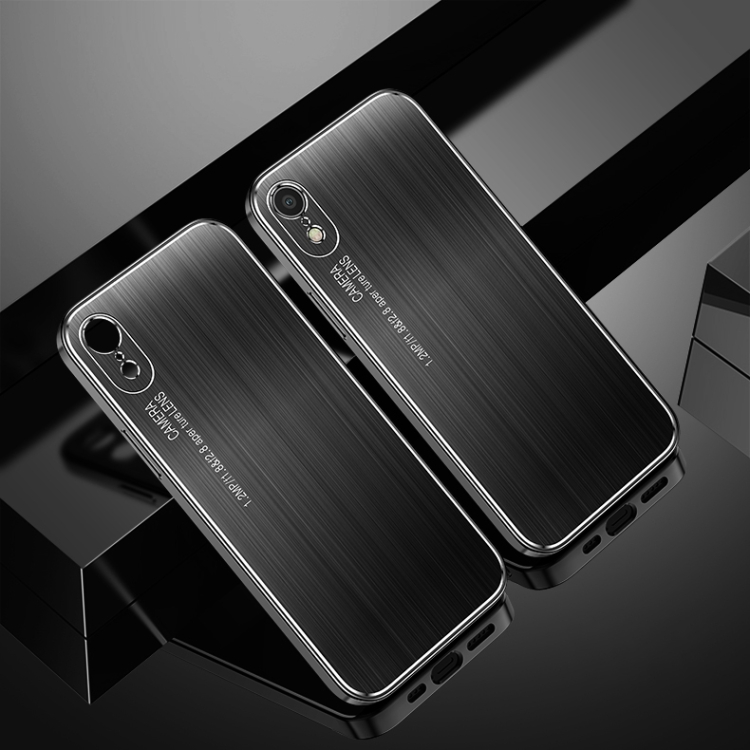 สำหรับ iPhone XR Cool Sharp Series แผ่นอะลูมิเนียม Brushed Lens เคส ...