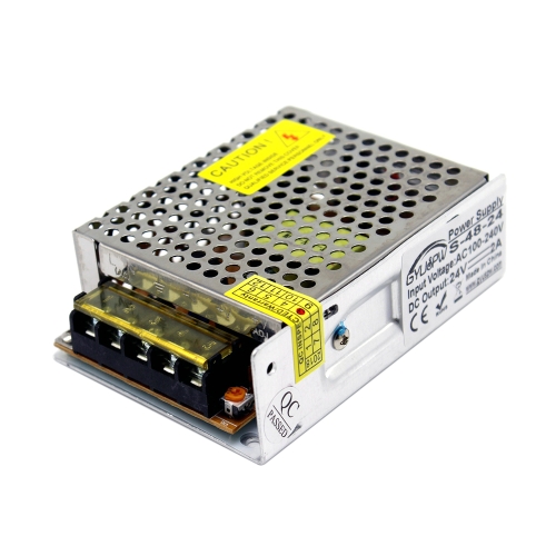 

S-60-24 DC24V 2.5A 60W LED Regulated Switching Power Supply, Size: 110 x 79 x 36mm