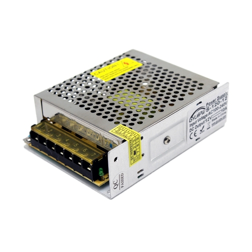 

S-120-12 DC12V 10A 120W LED Regulated Switching Power Supply, Size: 129 x 99 x 40mm