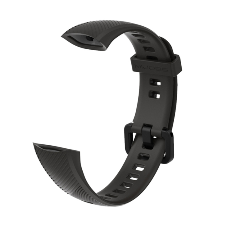

For Honor Band 4 / 5 MIJOBS Breathable Silicone Watch Band(Black)