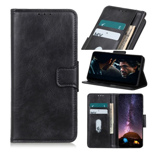 

For Xiaomi Mi 11T / 11T Pro Mirren Crazy Horse Texture Horizontal Flip Leather Case with Holder & Card Slots & Wallet(Black)