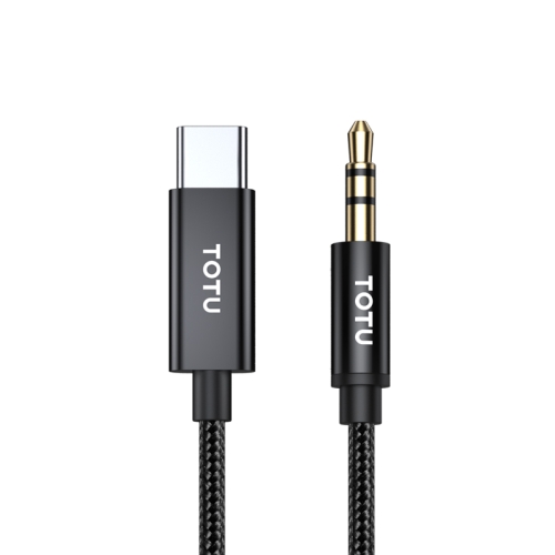 

TOTUDESIGN EAUC-032 Speedy Series Type-C / USB-C to 3.5mm AUX Audio Cable, Length: 1m(Black)