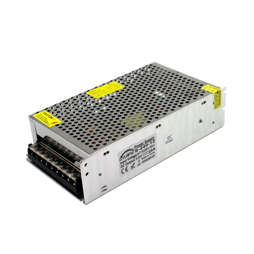 

S-240-12 DC12V 20A 240W LED Regulated Switching Power Supply, Size: 200 x 110 x 49mm
