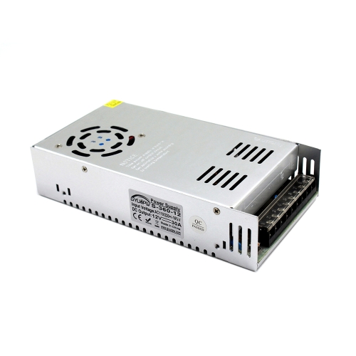 

S-360-12 DC12V 30A 360W Light Bar Regulated Switching Power Supply LED Transformer, Size: 215 x 115 x 50mm