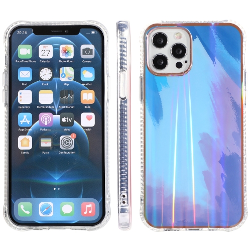 

IMD Process Rendering Watercolor Aurora Pattern TPU + PC Shockproof Case For iPhone 13 mini(Blue)