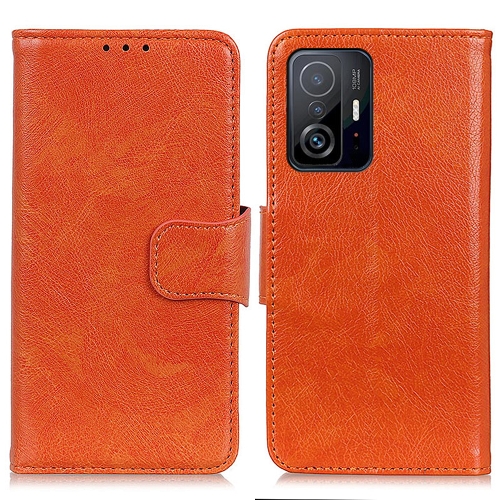 

For Xiaomi Mi 11T Pro Nappa Texture Horizontal Flip Leather Case with Holder & Card Slots & Wallet(Orange)