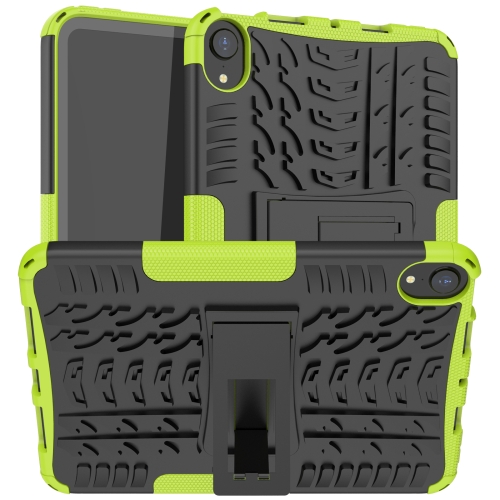 

Tire Texture TPU + PC Shockproof Tablet Case with Holder For iPad mini 6(Green)