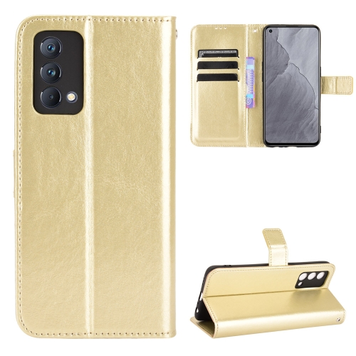 

For OPPO Realme GT Master Crazy Horse Texture Horizontal Flip Leather Case with Holder & Card Slots & Lanyard(Gold)