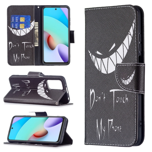 

For Xiaomi Redmi 10 Colored Drawing Pattern Horizontal Flip Leather Case with Holder & Card Slots & Wallet(Smirk)