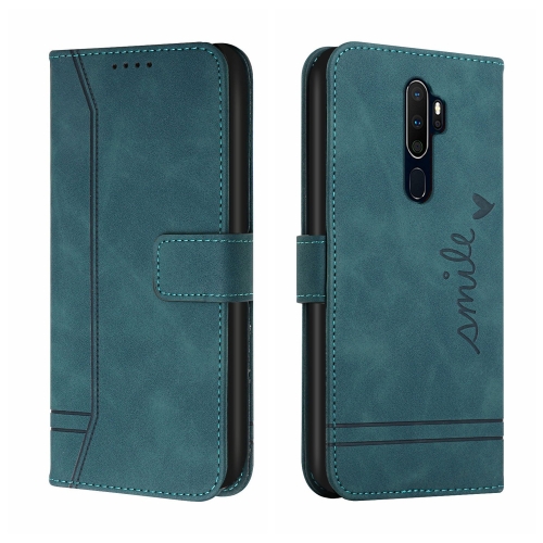 

For OPPO A5 2020 Retro Skin Feel Horizontal Flip Soft TPU + PU Leather Case with Holder & Card Slots & Photo Frame(Green)