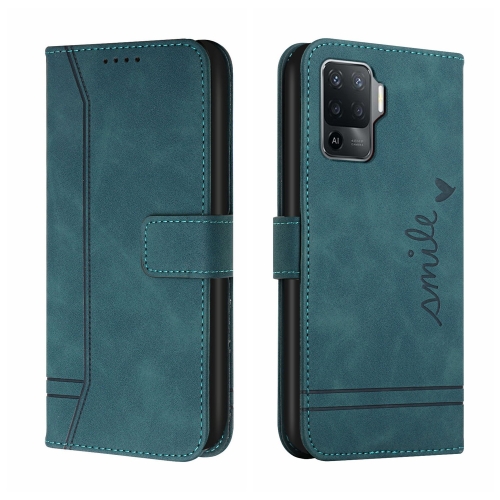 

For OPPO A94 4G Retro Skin Feel Horizontal Flip Soft TPU + PU Leather Case with Holder & Card Slots & Photo Frame(Green)