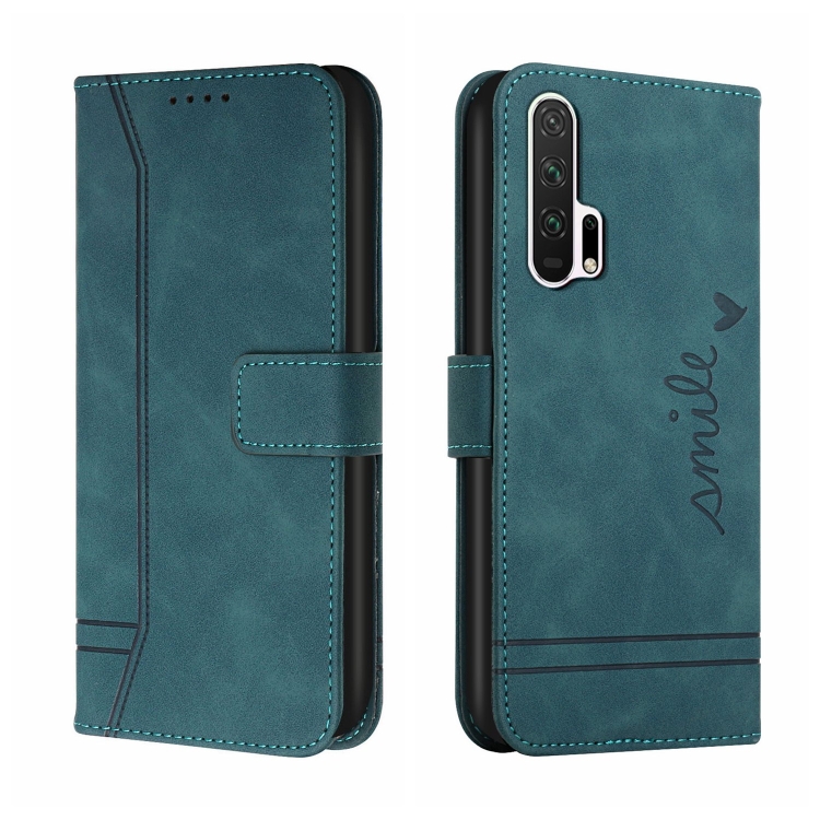 

For Honor 20 Pro Retro Skin Feel Horizontal Flip Soft TPU + PU Leather Case with Holder & Card Slots & Photo Frame(Green)