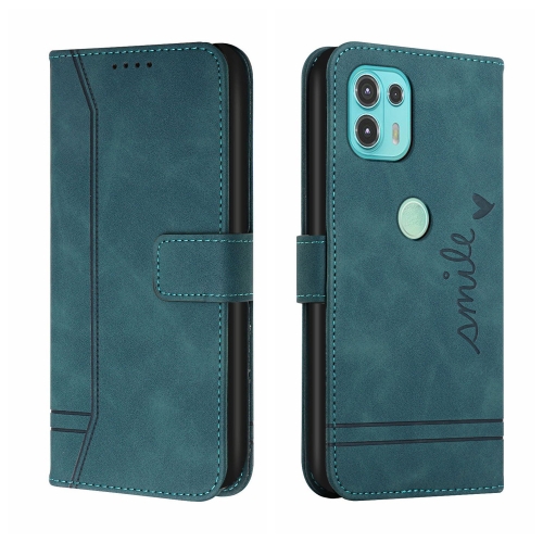 

For Motorola Moto Edge 20 Lite Retro Skin Feel Horizontal Flip Soft TPU + PU Leather Case with Holder & Card Slots & Photo Frame(Dark Green)