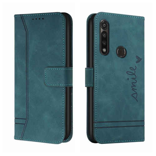 

For Motorola Moto G Power 2020 Retro Skin Feel Horizontal Flip Soft TPU + PU Leather Case with Holder & Card Slots & Photo Frame(Dark Green)