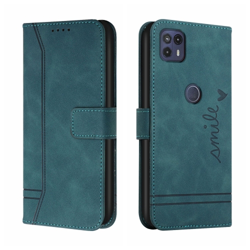 

For Motorola Moto G50 5G Retro Skin Feel Horizontal Flip Soft TPU + PU Leather Case with Holder & Card Slots & Photo Frame(Dark Green)