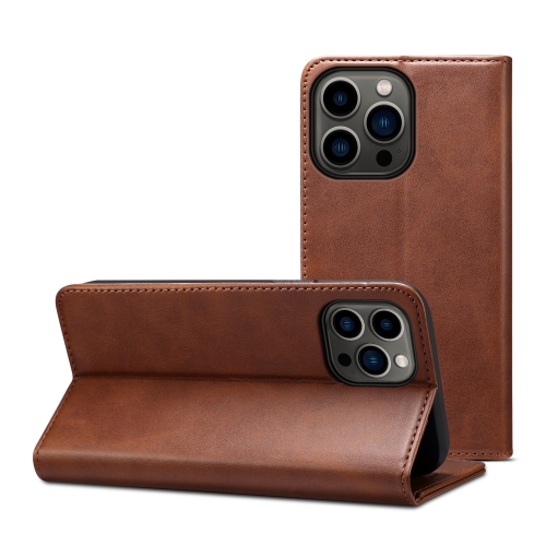 

Calf Texture Horizontal Flip Leather Case with Holder & Card Slots & Wallet For iPhone 13 Pro(Brown)