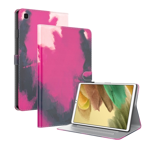 

For Samsung Galaxy Tab A7 Lite 8.4 T220 / T225 Voltage Watercolor Pattern Skin Feel Magnetic Horizontal Flip PU Leather Case with Holder & Card Slots & Photo Frame(Berry)