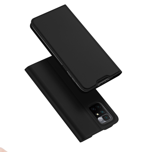 For Xiaomi Redmi 10 DUX DUCIS Skin Pro Series Horizontal Flip PU + TPU Leather Case with Holder & Card Slots(Black)