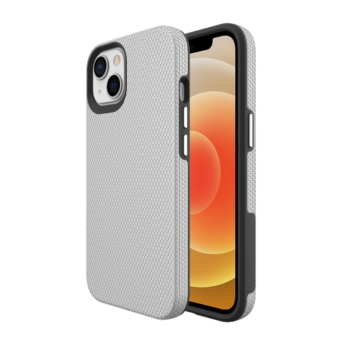 

Triangle Armor Texture TPU + PC Case For iPhone 13 mini(Silver)