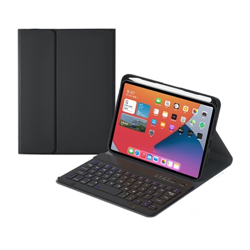 

HK006 Square Keys Detachable Bluetooth Keyboard Leather Tablet Case with Holder for iPad mini 6(Black)