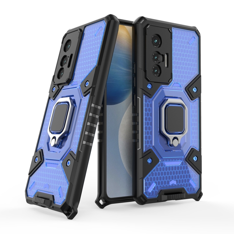 

For vivo X70 Space PC+TPU Shockproof Case with Ring Holder(Blue)