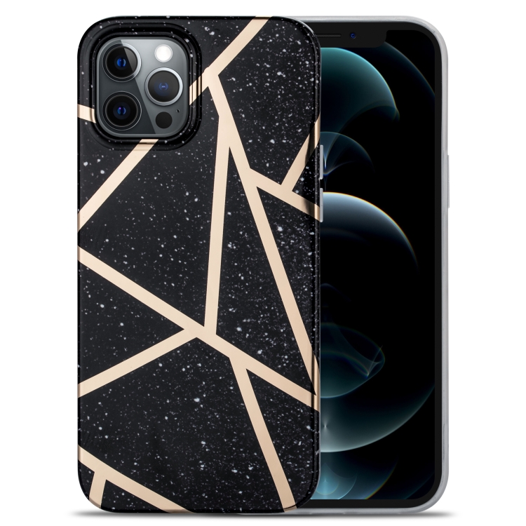 

Splicing Marble Pattern TPU Protective Case For iPhone 13(Black)