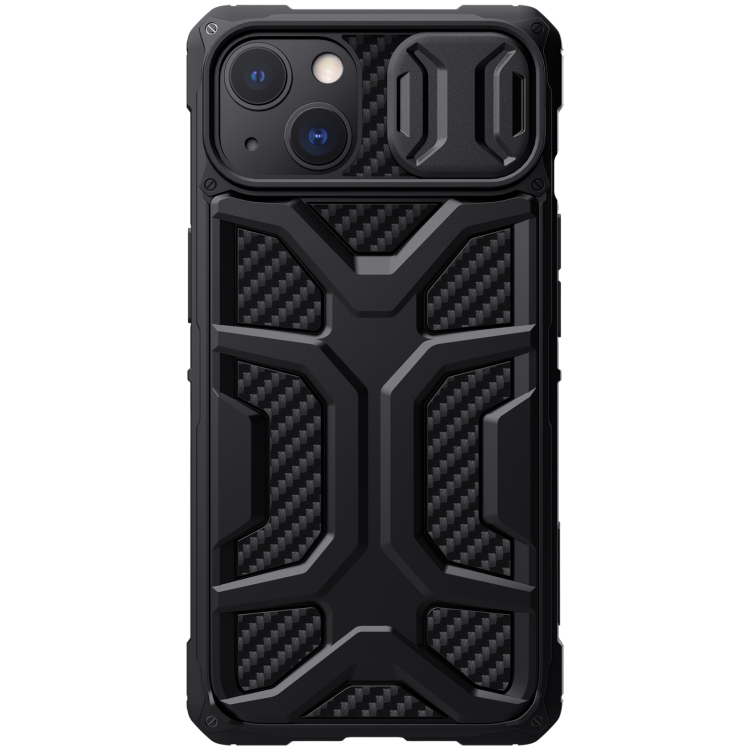 

NILLKIN Sliding Camera Cover Design Shockproof TPU + PC Protective Case For iPhone 13(Black)