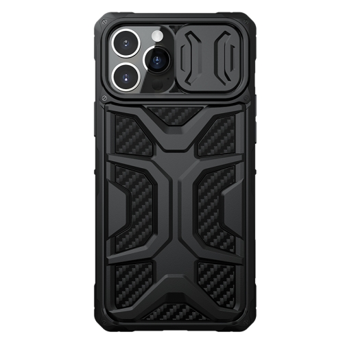 

NILLKIN Sliding Camera Cover Design Shockproof TPU + PC Protective Case For iPhone 13 Pro(Black)