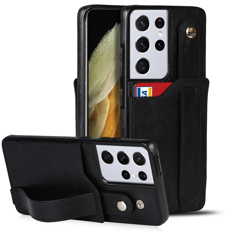 For Samsung Galaxy S21 Ultra 5G Crazy Horse Texture Shockproof TPU