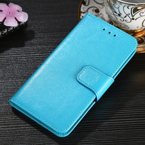 

For UMIDIGI A9 Crystal Texture Horizontal Flip Leather Case with Holder & Card Slots & Wallet(Light Blue)