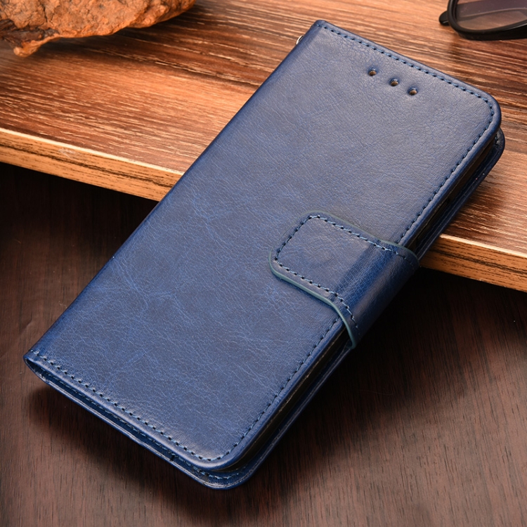 

For UMIDIGI A11 Crystal Texture Horizontal Flip Leather Case with Holder & Card Slots & Wallet(Royal Blue)