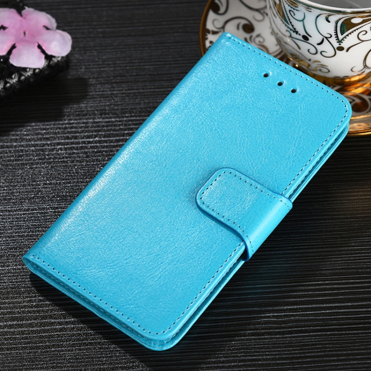 

For UMIDIGI A11 Crystal Texture Horizontal Flip Leather Case with Holder & Card Slots & Wallet(Light Blue)