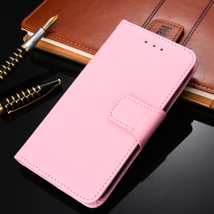 

For UMIDIGI A11 Crystal Texture Horizontal Flip Leather Case with Holder & Card Slots & Wallet(Pink)