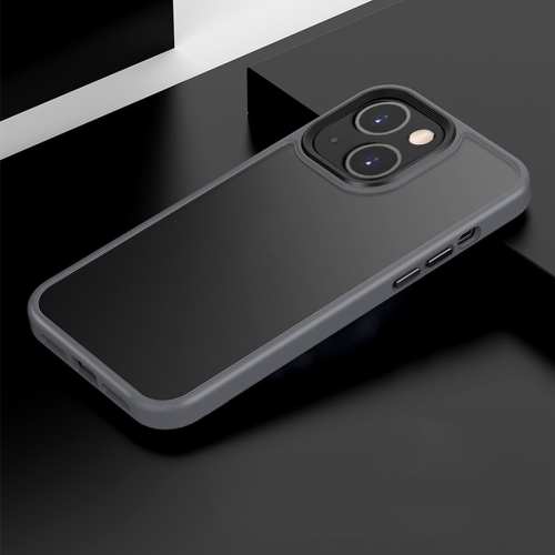 Mocolo K33 Frosted TPU + PC Shockproof Protective Case For iPhone 13(Grey)