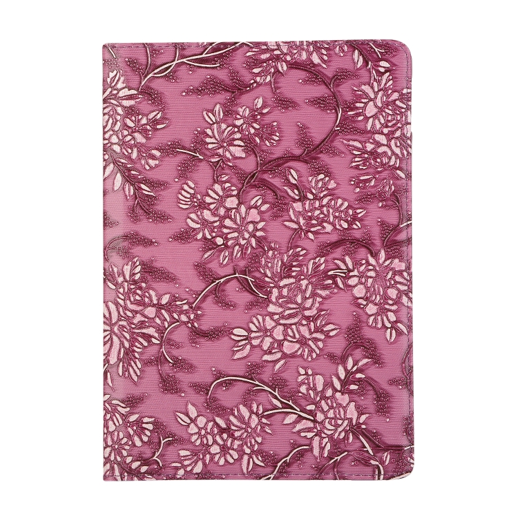 

360 Degree Rotating Grape Texture Leather Case with Holder For iPad mini 3 / 2 / 1(Purple)