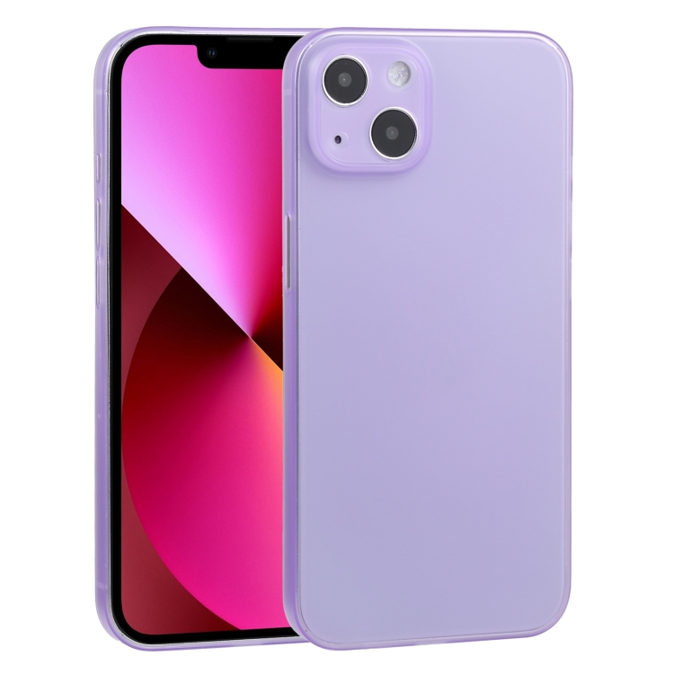 

For iPhone 13 Camera Precision Hole PP Protective Case(Purple)