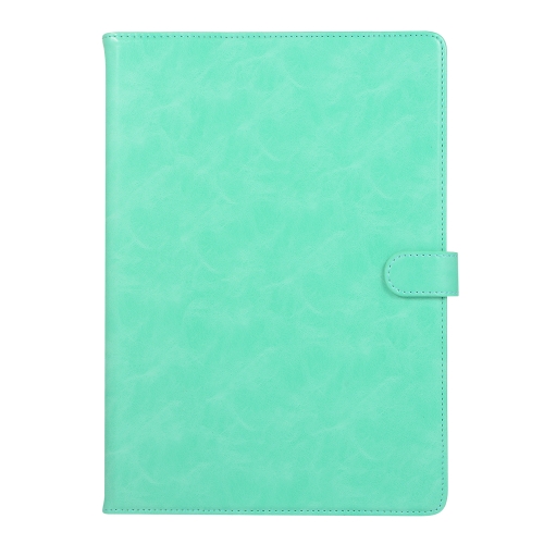 

Crazy Horse Texture Horizontal Flip Leather Case with Buckle & Holder & Card Slots & Wallet & Photo Frame For iPad 9.7 2018 / 2017(Mint Green)