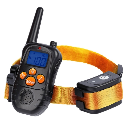 

998DC Bark Stopper Remote Control Electric Shock Collar Dog Training Device, Plug Type:EU Plug