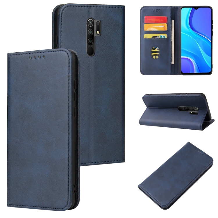 For Xiaomi Redmi Calf Texture Magnetic Horizontal Flip Leather