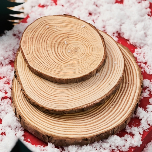 

3 in 1 Creative Crude Log Pile Christmas Theme Shooting Props DIY Decorative Ornaments Background Photo Photography Props(Log Ornaments)