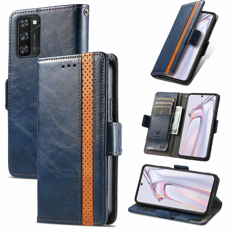 

For Blackview A100 CaseNeo Business Splicing Dual Magnetic Buckle Horizontal Flip PU Leather Case with Holder & Card Slots & Wallet(Blue)