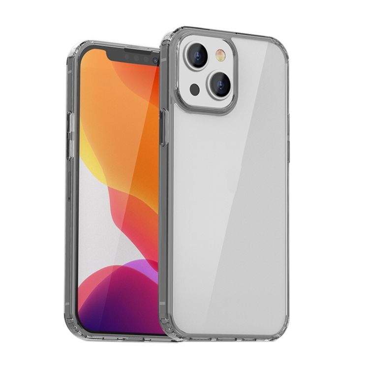 

iPAKY Transparent Shockproof TPU + PC Protective Case For iPhone 13 mini(Transparent Black)
