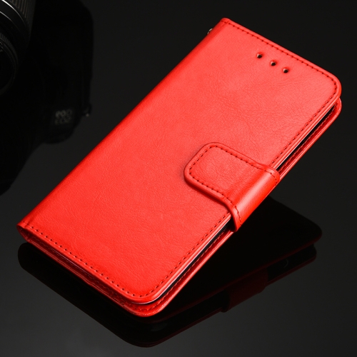 

For Samsung Galaxy F12 / M12 Crystal Texture Horizontal Flip Leather Case with Holder & Card Slots & Wallet(Red)