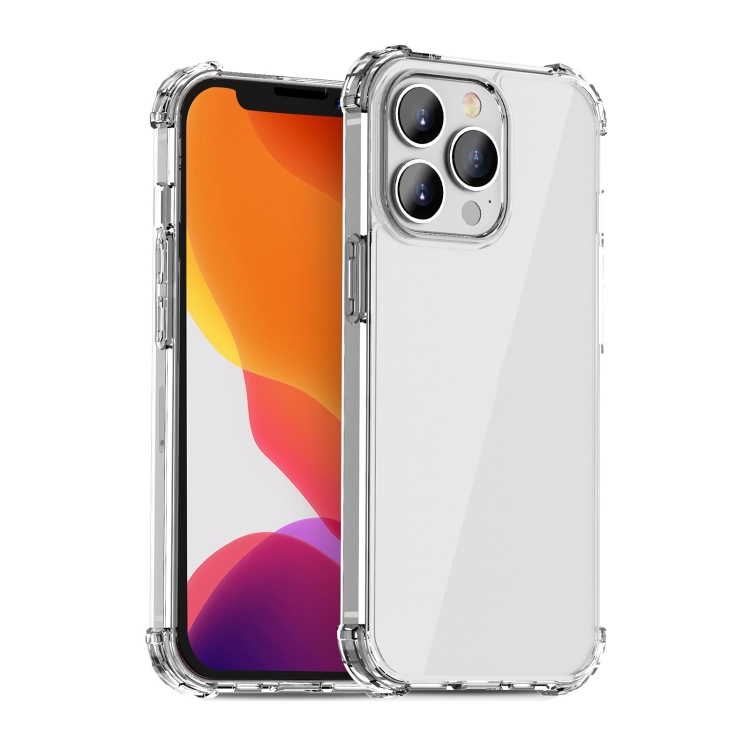 

iPAKY Crystal Clear Series Transparent Shockproof TPU + PC Protective Case For iPhone 13 Pro