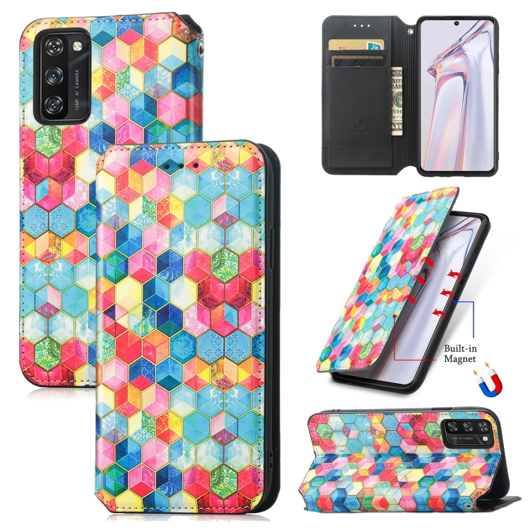 

For Blackview A100 Colorful Magnetic Horizontal Flip PU Leather Case with Holder & Card Slot & Wallet(Magic Space)
