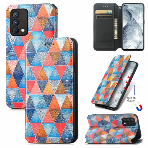 

For OPPO Realme GT Master Colorful Magnetic Horizontal Flip PU Leather Case with Holder & Card Slot & Wallet(Rhombus Mandala)
