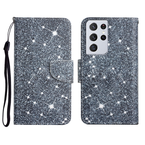 

For Samsung Galaxy S21 Ultra 5G Painted Pattern Horizontal Flip Leather Case with Holder & Card Slot & Wallet(Gypsophila)